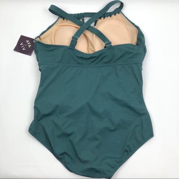 AVA & VIV Plus Size one piece swimsuit 16w - Picture 2 of 7
